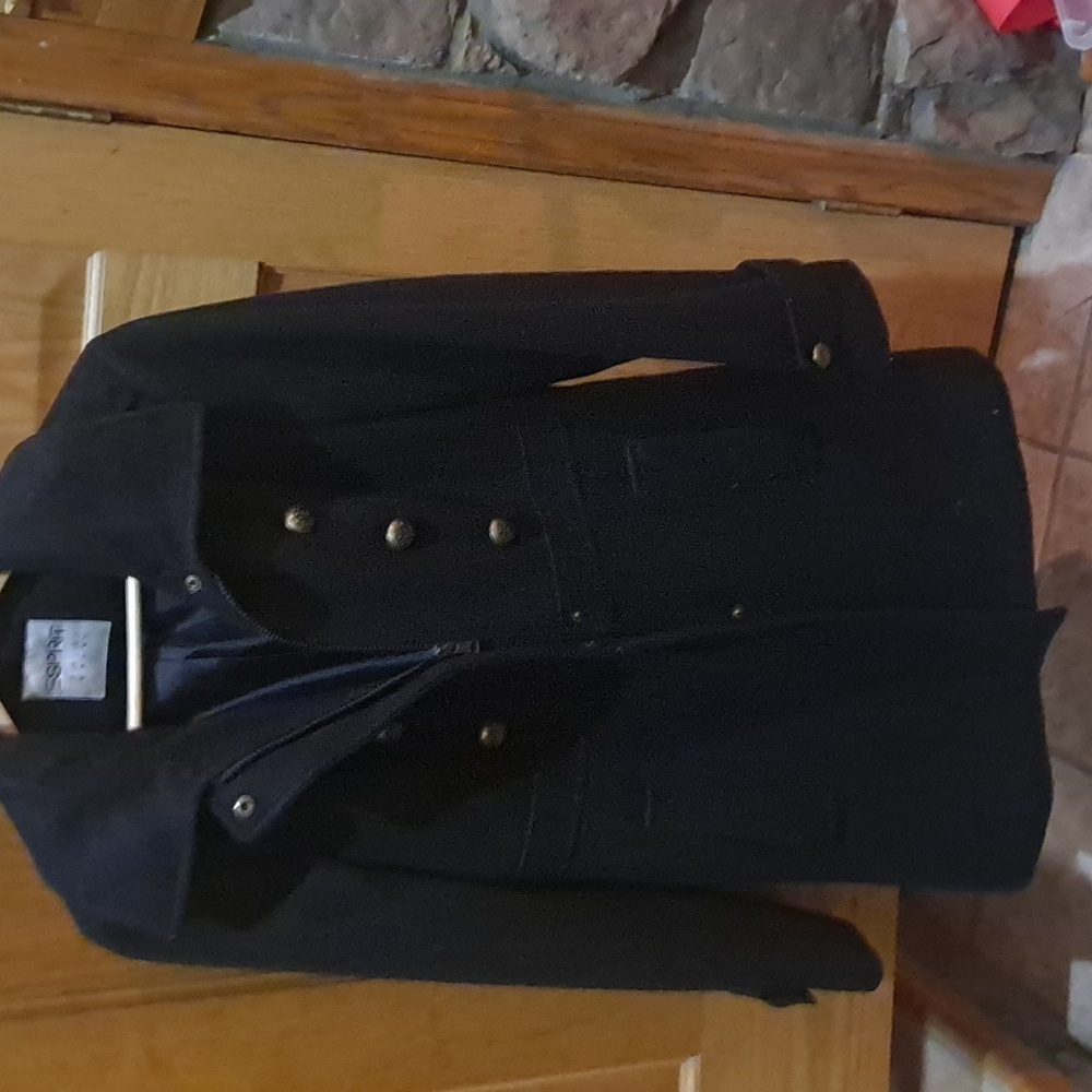 Vintage 2010 Esprit Womens Med Blk Pea Coat